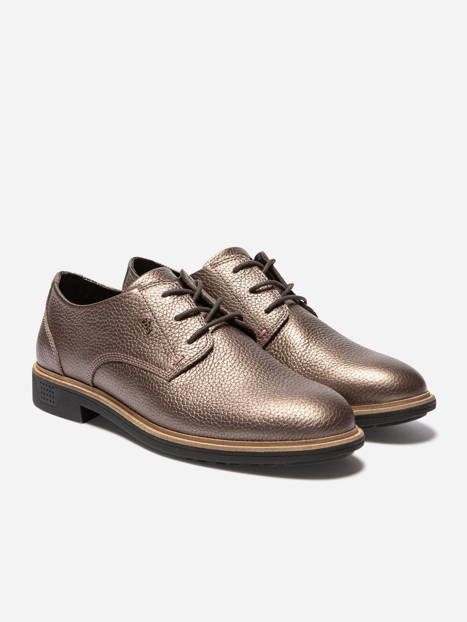 Derbies Femme Confort Purefoam Cuir Cuivre