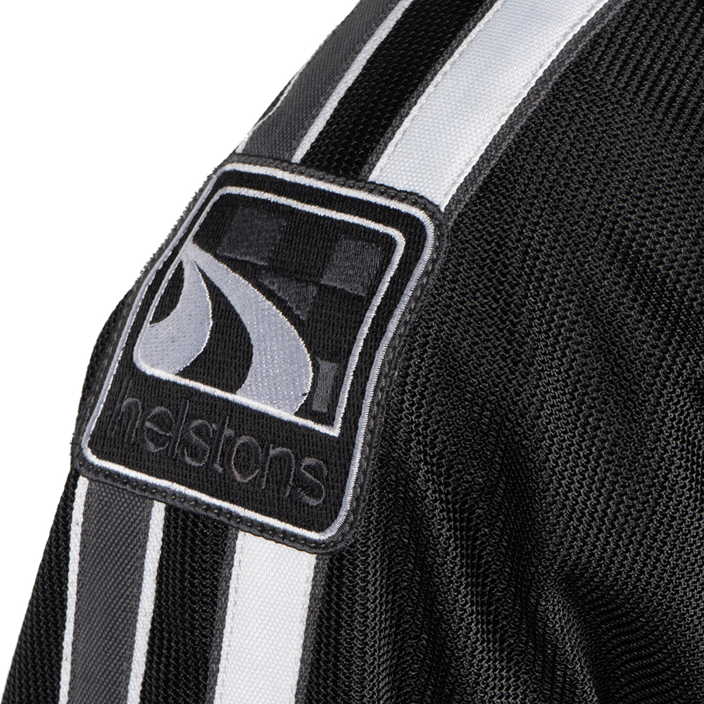 Helstons - Blouson Pace Air Noir / Blanc / Gris
