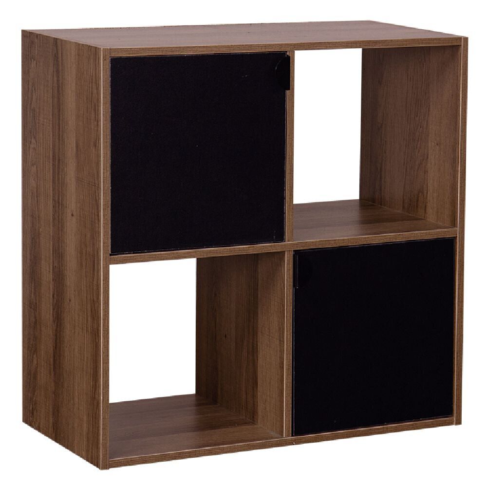 Étagère Adam carré MDF blanche 4 cubes 60xH60x29,5cm