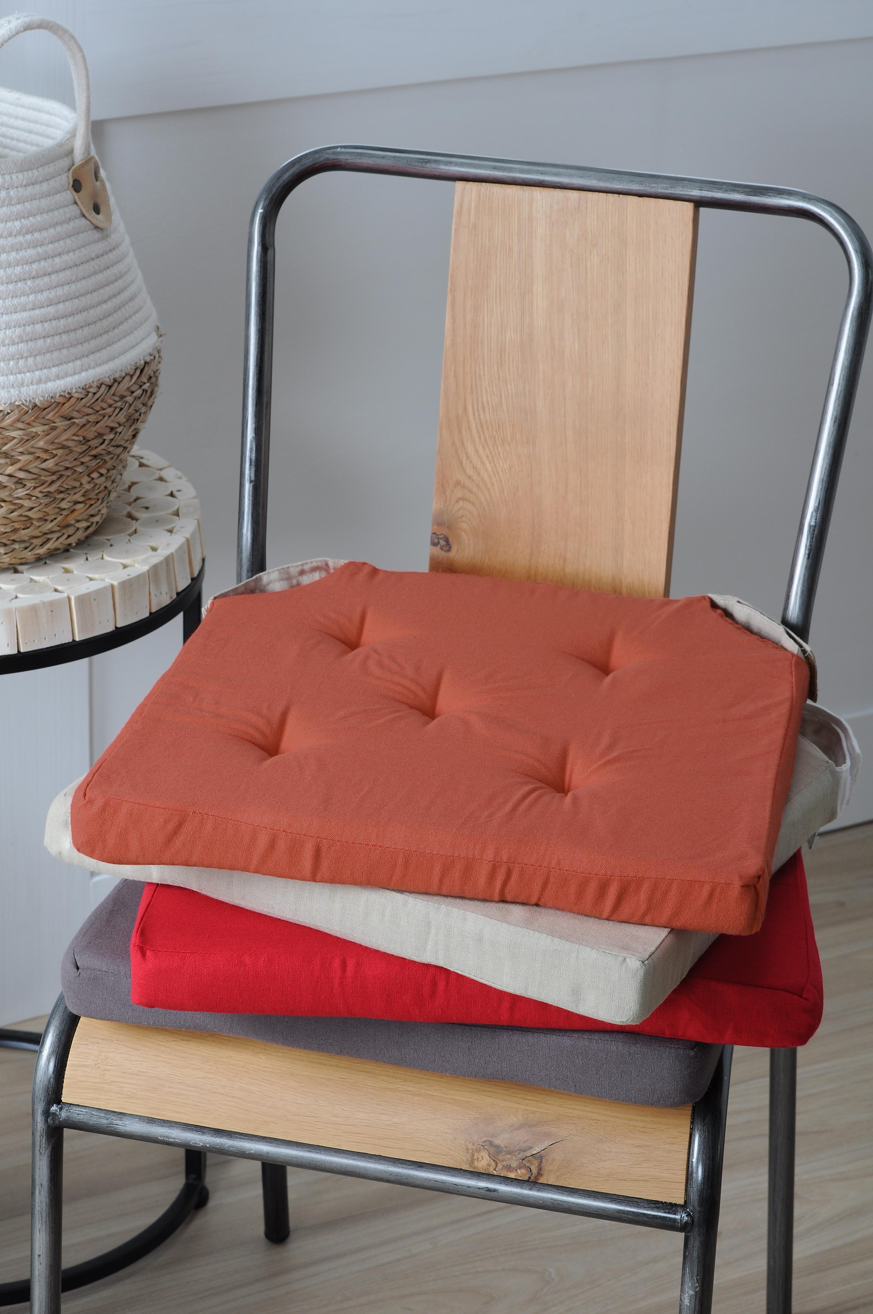 DUO GALETTE VELCRO 38X38X4 MOUTARDE TAUPE