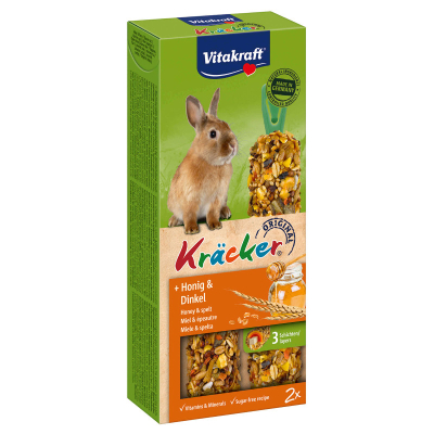 Vitakraft Kräcker Honig & Dinkel 2er Zwergkaninchen