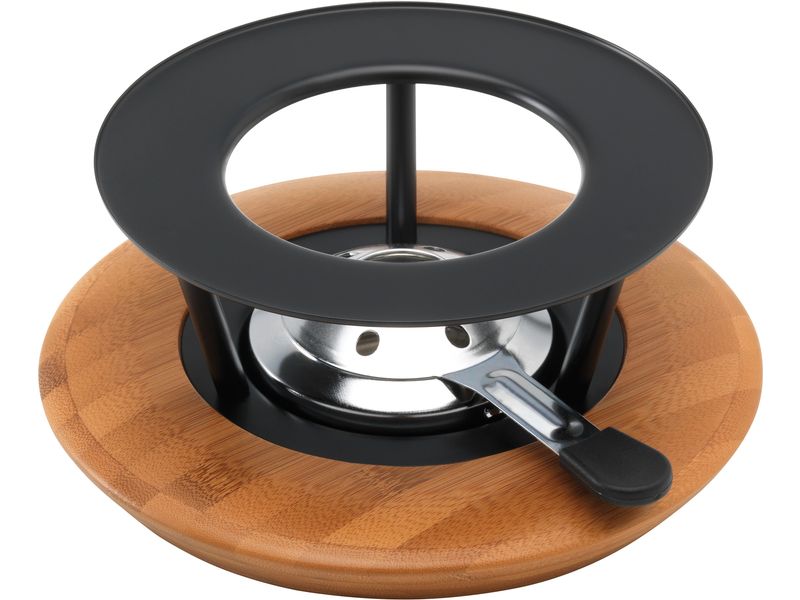 Kuhn Rikon Käsefondue-Set Induktion Alpina 8 Teile, Schwarz Käsefondue-Set für 4-6 Personen