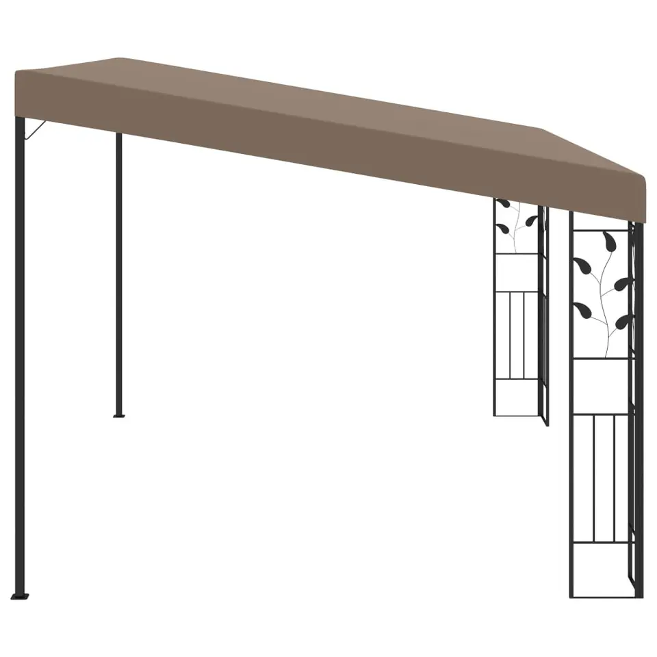 vidaXL - Tuinhuisje - Taupe - Stof - 4 x 3 x 2.5 m