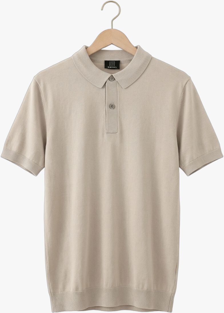 beige genti polo polo 2 button ss 1260