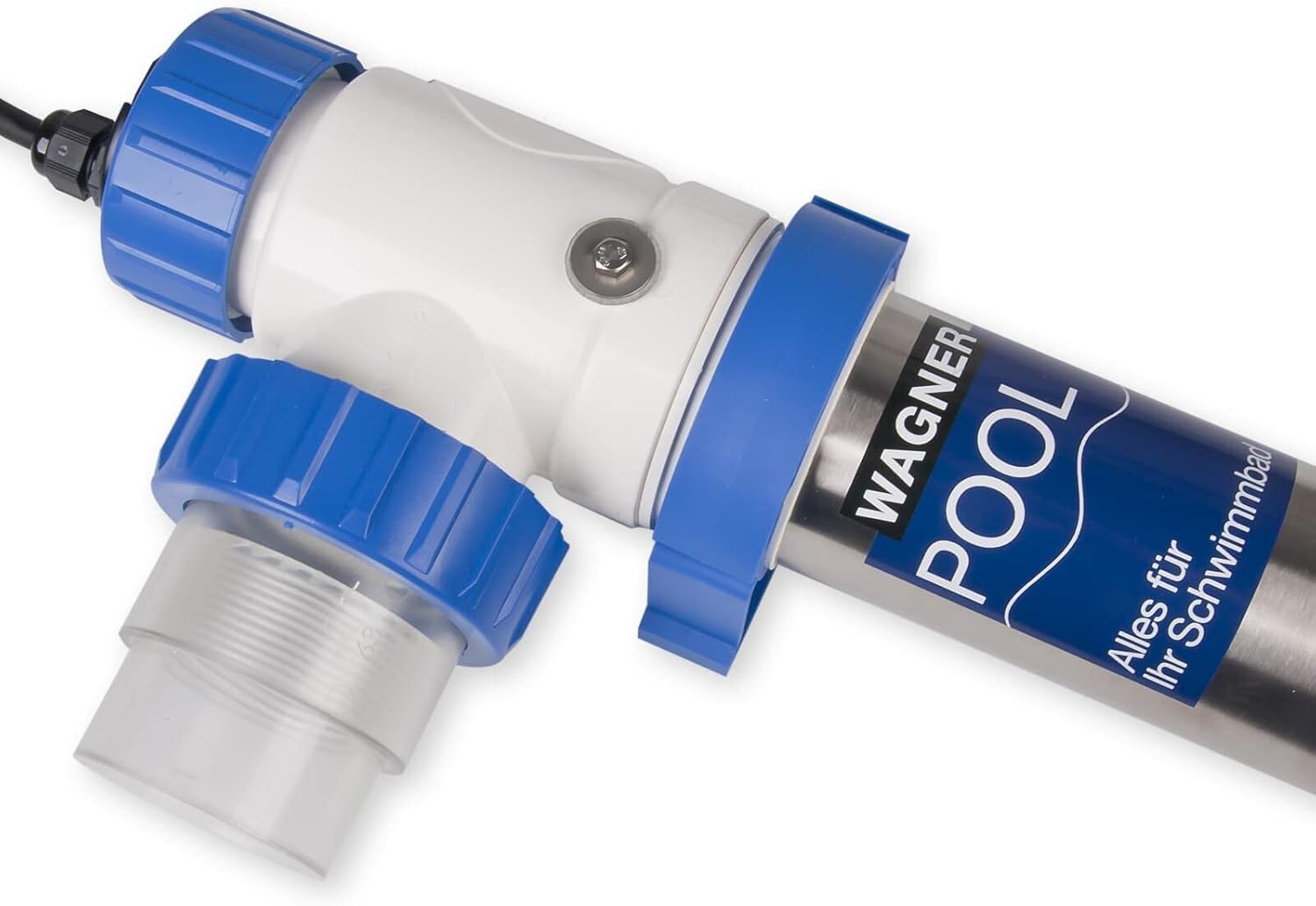 Wagner Pool UV-C Klärer 75 Watt mit Timer - UVC Desinfektion für klares Wasser bei Schwimmbecken bis zu 75.000 Liter