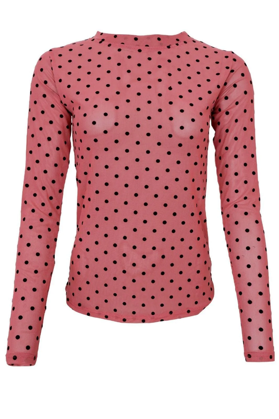 Black Colour Bcjennie Dotted Mesh Blouse shirts musthaves winter rose
