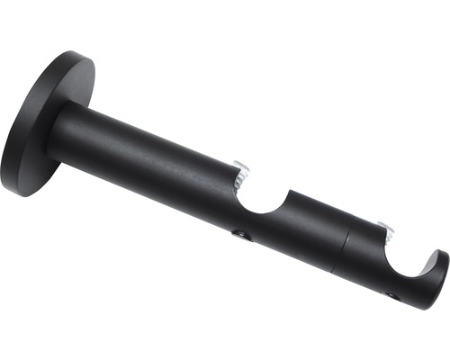 Dubbele wandbeugel voor Memphis, zwart, Ø 16 mm
