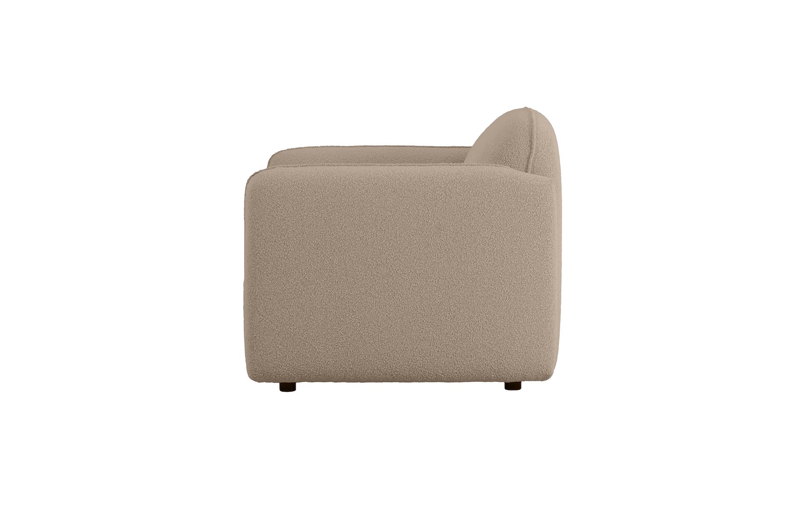 Fluff Hvilestol Tekstil Copenhagen Boucle 803 Beige med sorte ben