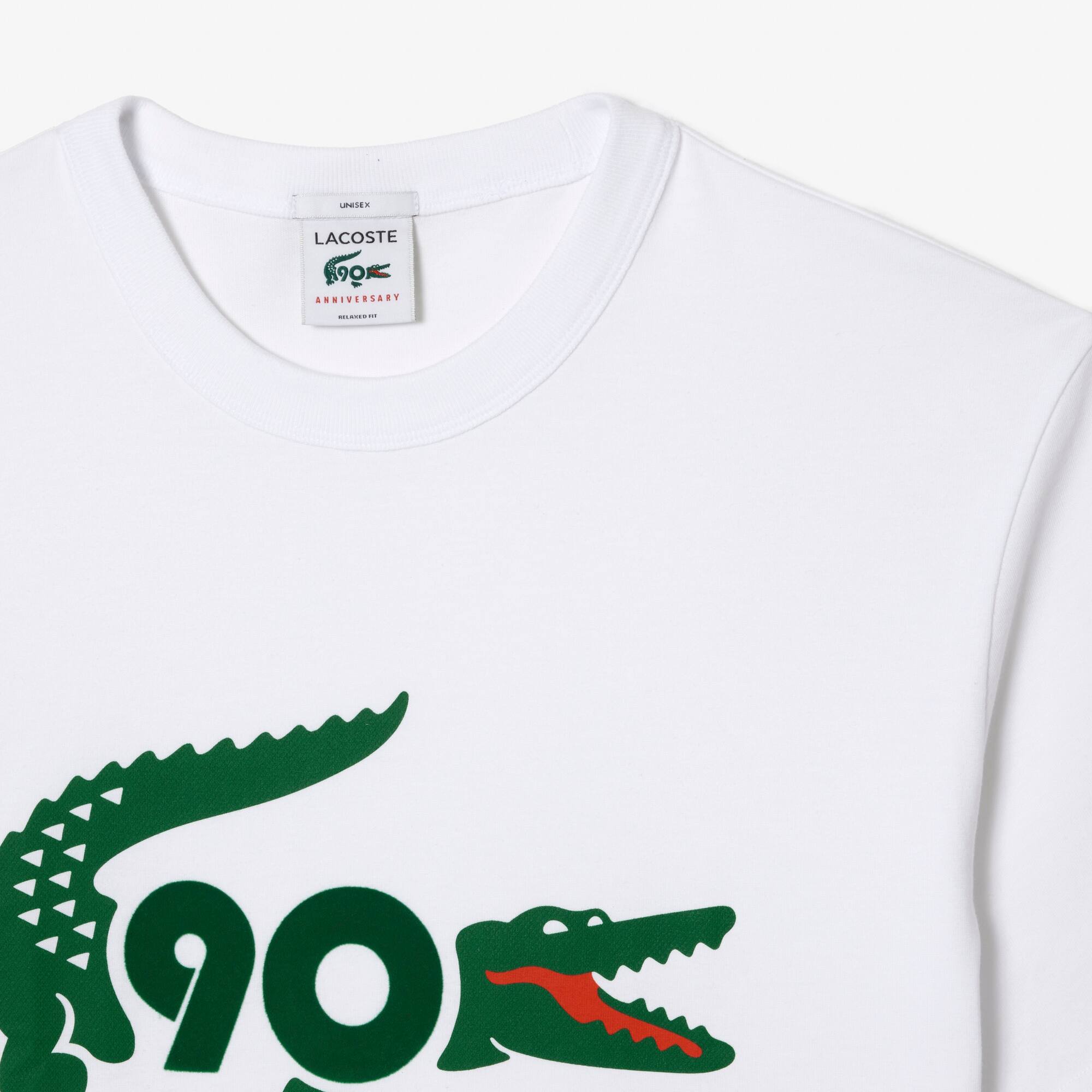 Exklusiv für Mitglieder - das Sammler-T-Shirt zum 90. Jubiläum T-Shirts - Weiss - Lacoste - Unisex