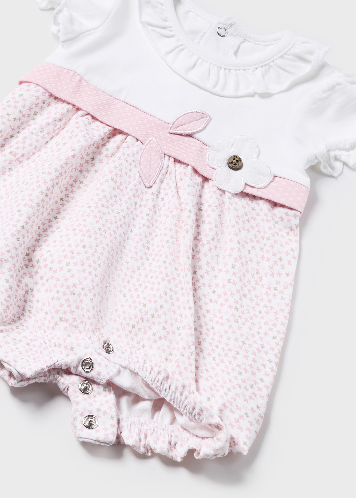 Conjunto de 2 macacões Better Cotton Cristal para recém-nascidos