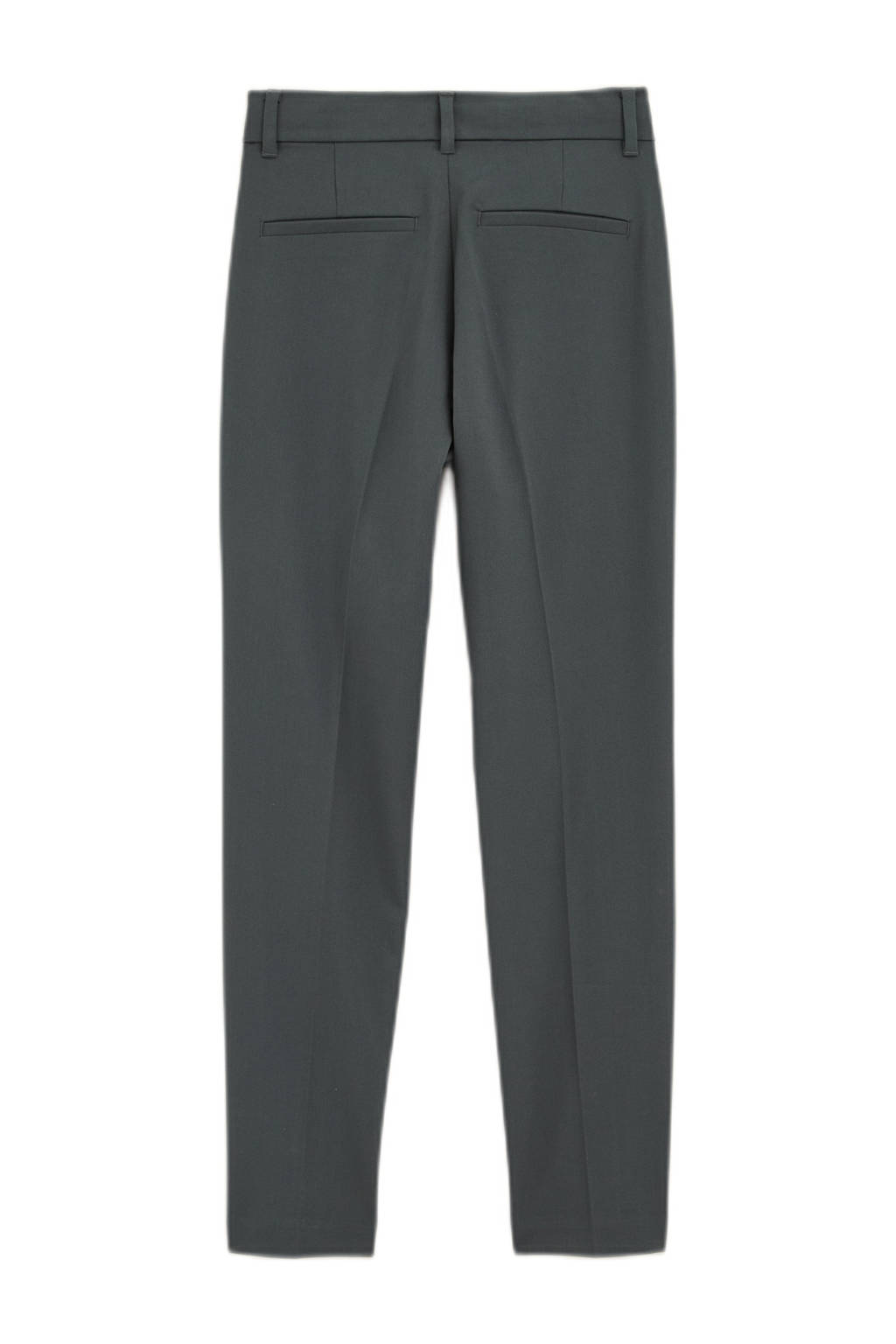 WE Fashion slim fit broek groengrijs