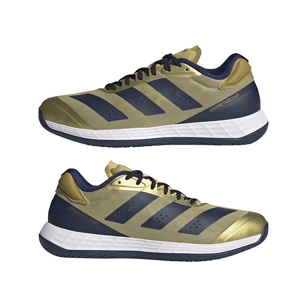 Adidas Performance ADIZERO FASTCOURT - Chaussures volleyball Homme gold/navy/white