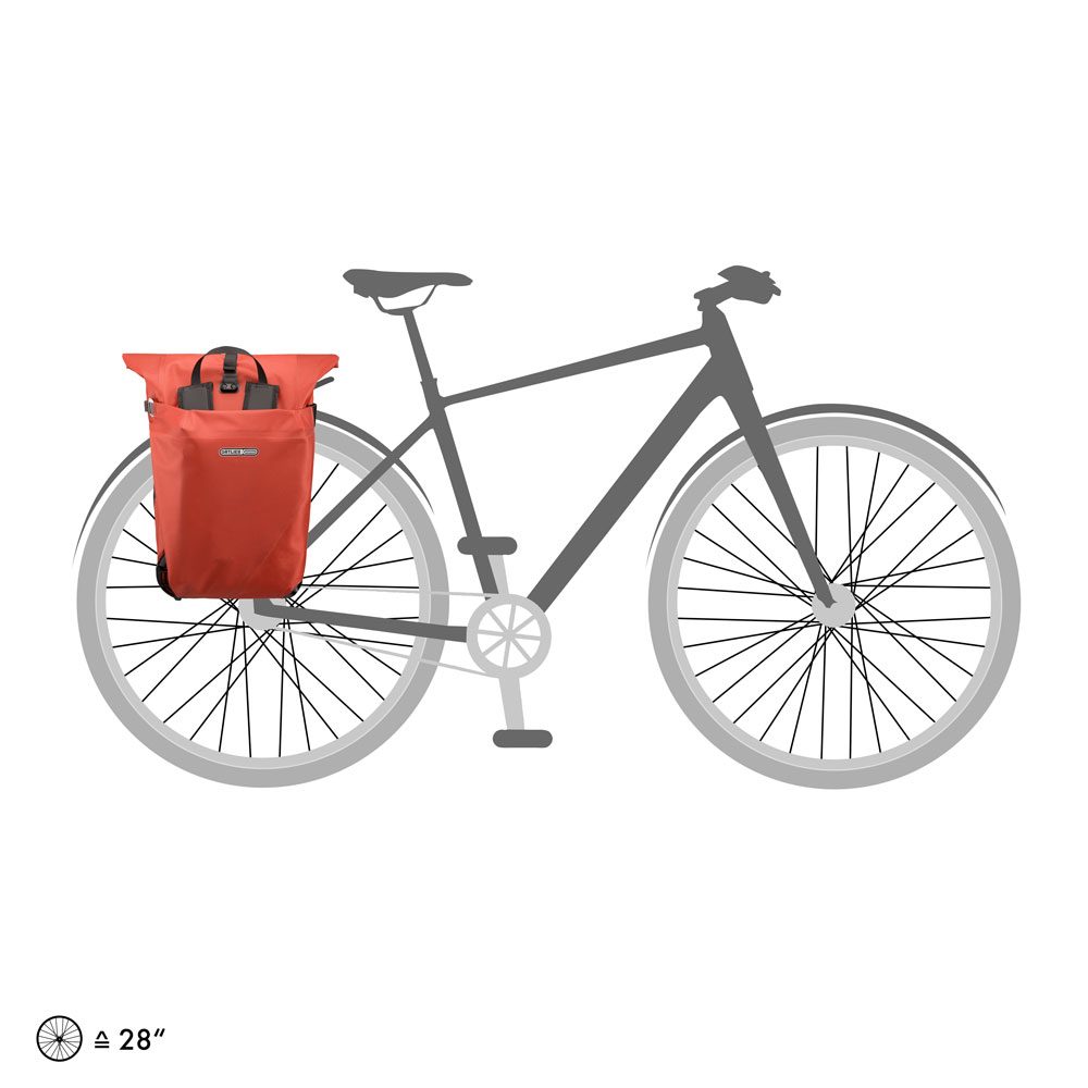 Ortlieb Vario QL3.1 26L Hybrid-Rucksack rooibos