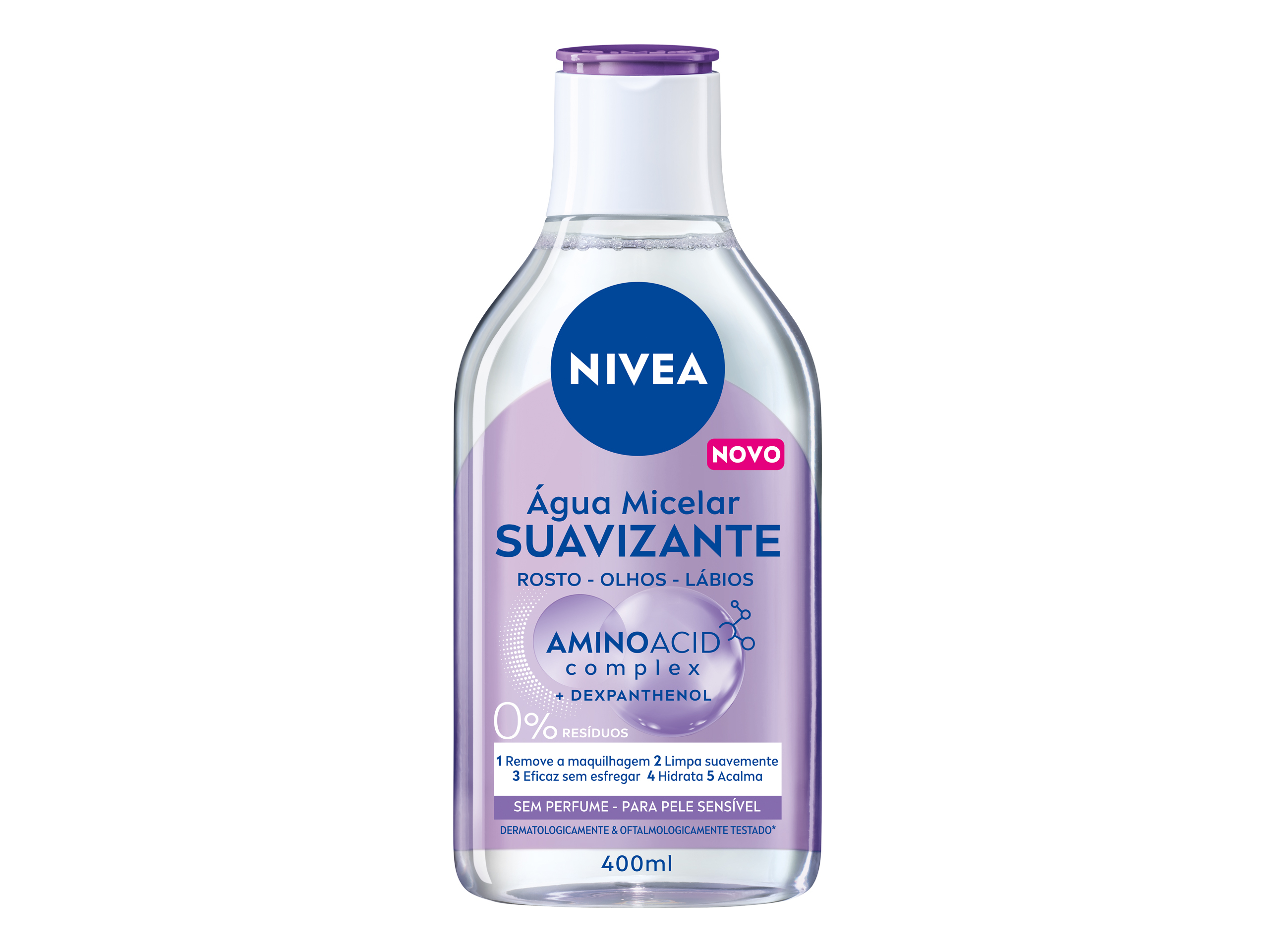 ÁGUA MICELAR DE ROSTO PARA PELE SENSÍVEL MICELLAIR SKIN BREATHE NIVEA 400 ML