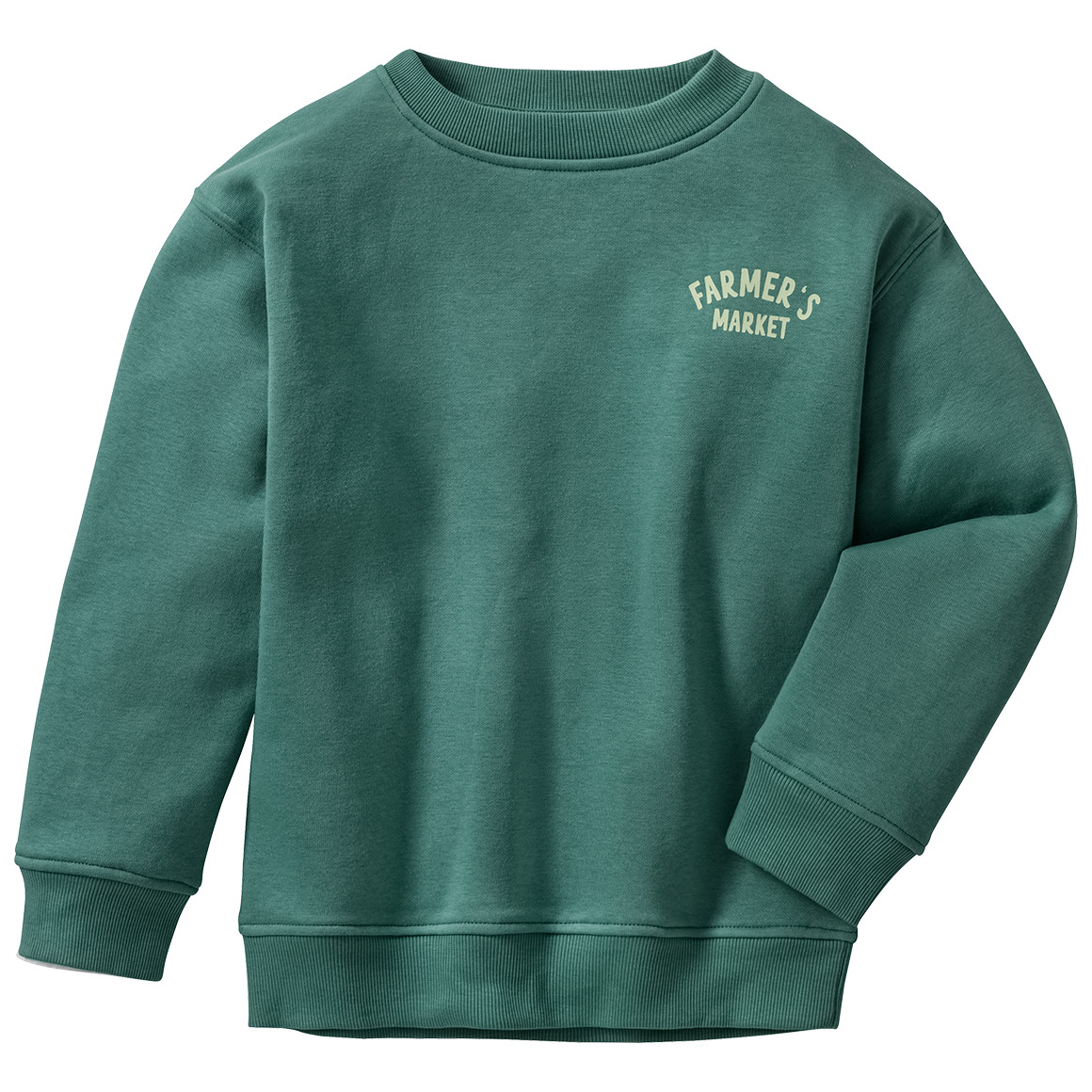Jonas Nielsen Jungen Sweatshirt mit Rückenprint dunkelgrün