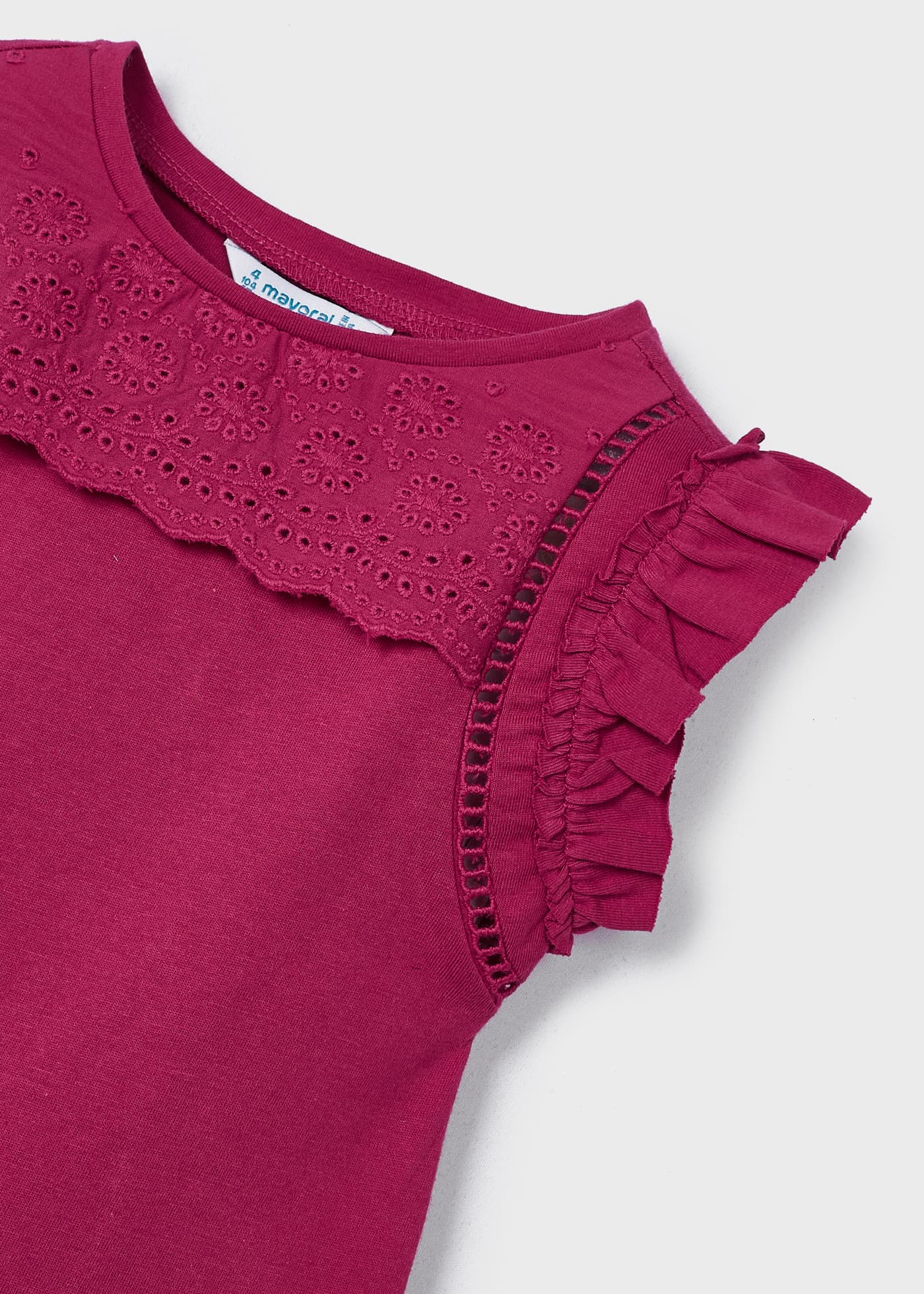 Camiseta regata de algodão sustentável para meninas