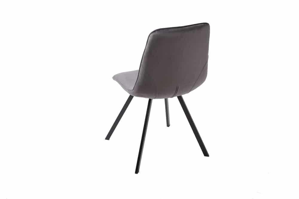 Retro Stuhl AMSTERDAM CHAIR dunkelgrau Samt Designklassiker