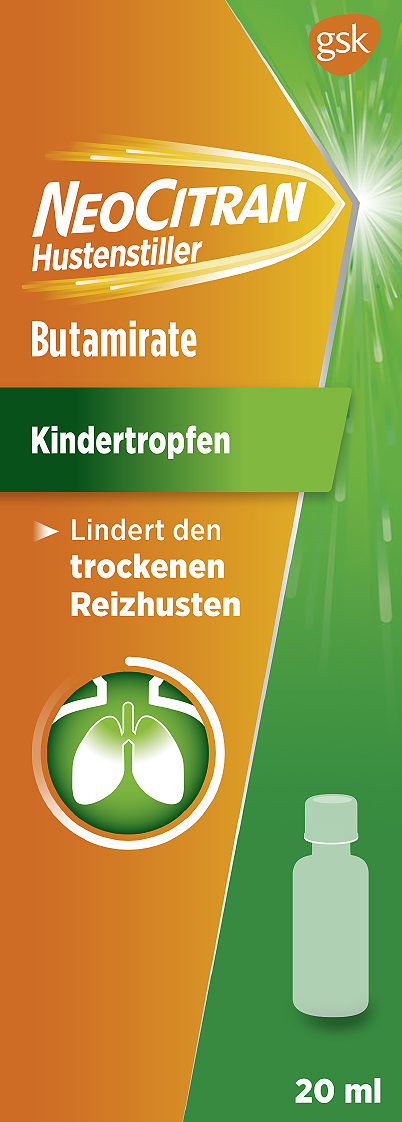 NEOCITRAN Hustenstiller 5 mg/ml<br>20 ml, Tropfflasche, Tropfen zum Einnehmen, Flüssigkeit