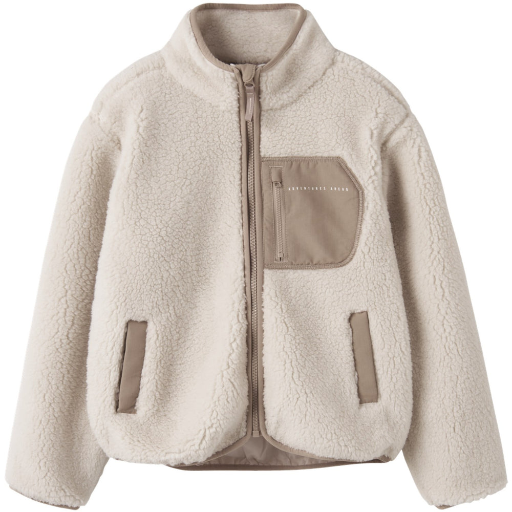 Køb Name It Moonbeam Chest Pocket Savannah Tan Nknmattia Sherpa Jakke Pb