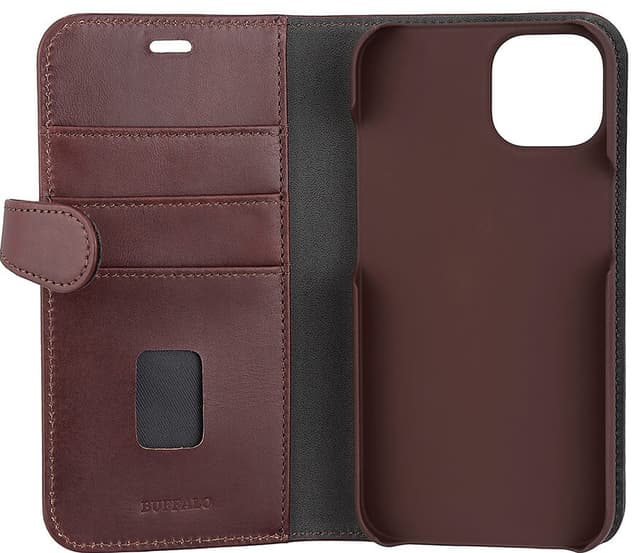 Buffalo 2-i-1 pungetui til iPhone 14 (brunt)