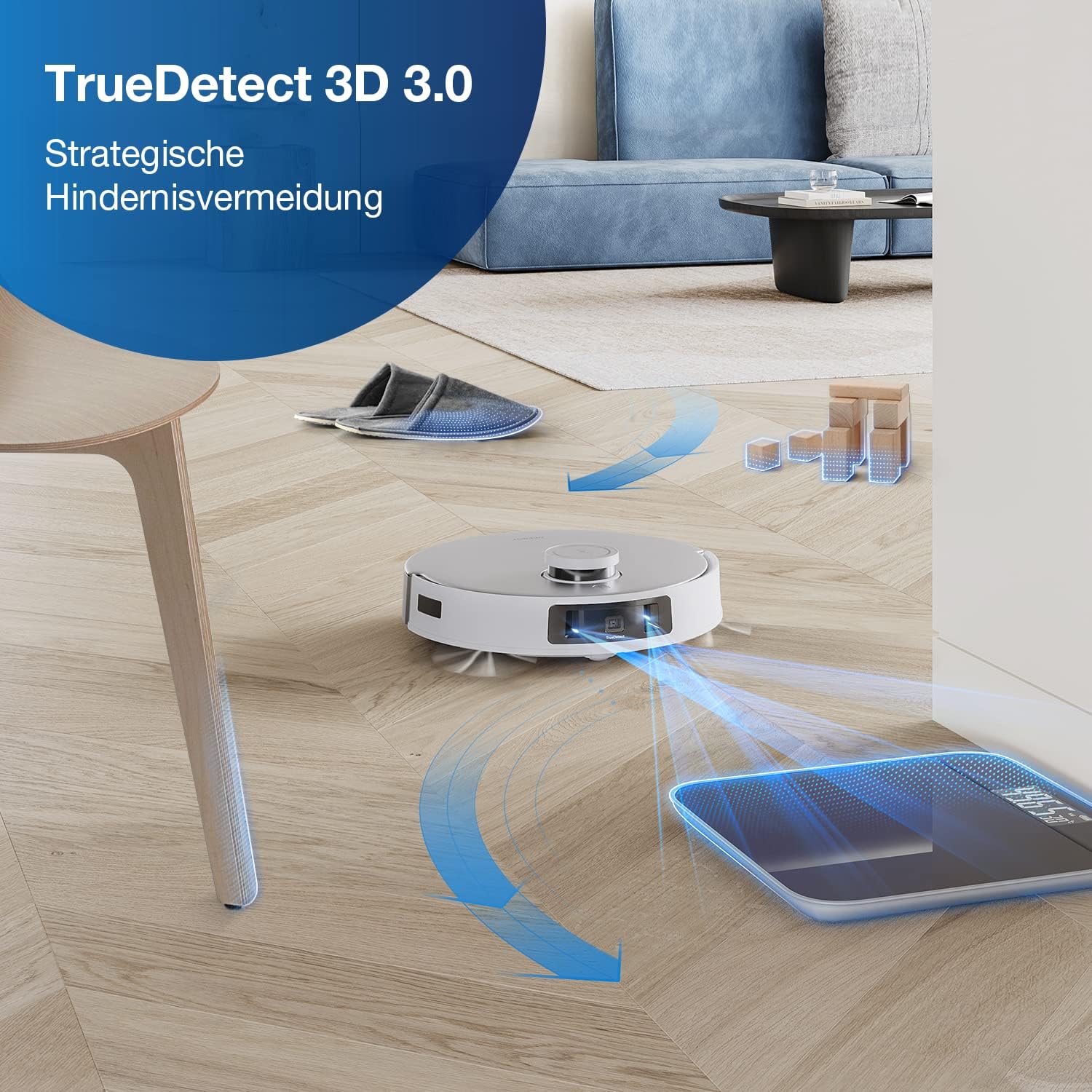 ECOVACS DEEBOT T20 Omni 6000Pa Saugroboter, Auto-Mopp-Hebefunktion, Heißwasser-Mopp-Wäsche und Mopp-Trocknung, selbstentleerend, rotierende Wischpads