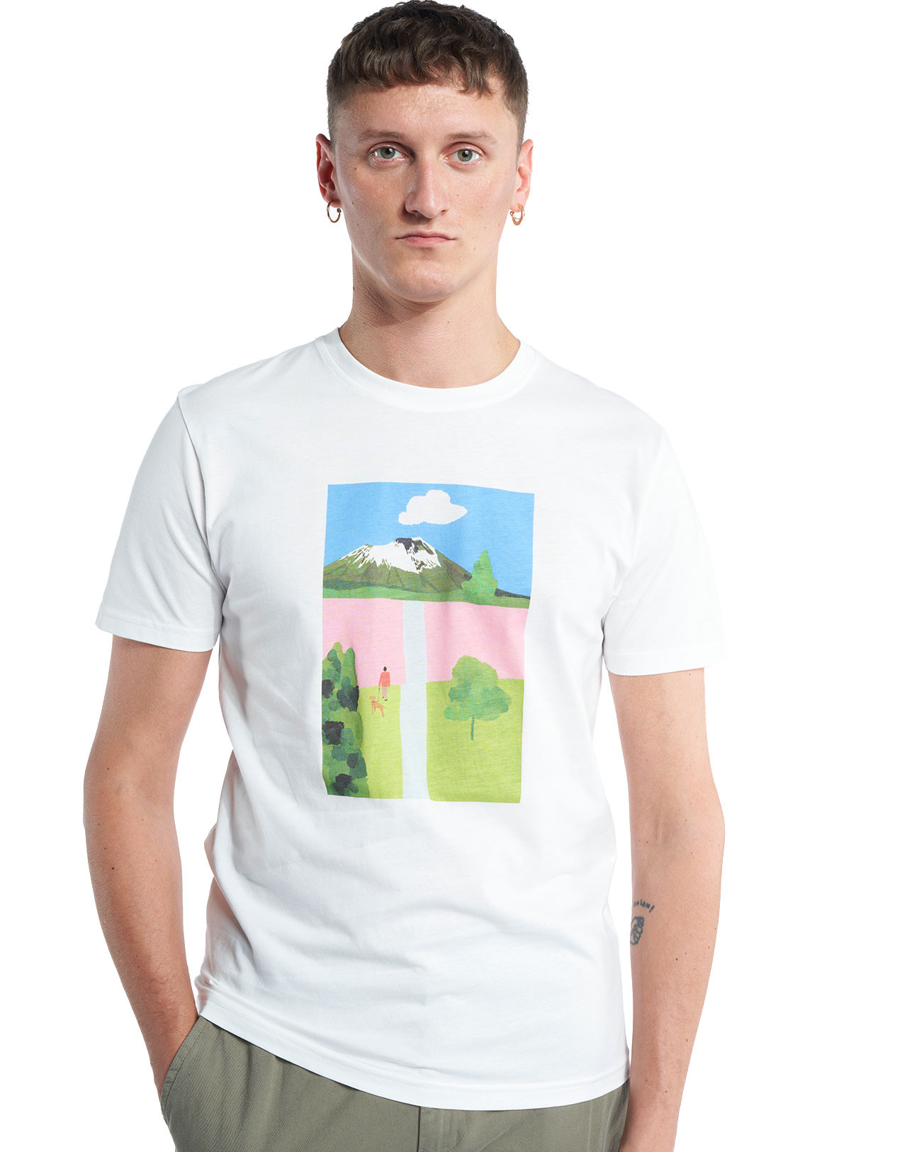 Olow T-Shirt Iwate Ecru S