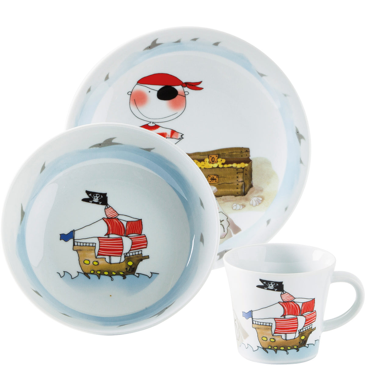 KAHLA Kids Kinderset 3tlg. Schatzpirat