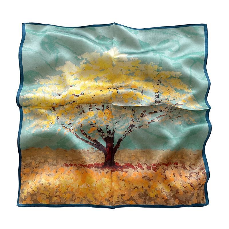 SOCOOL - Zijden sjaal met print (diverse designs)