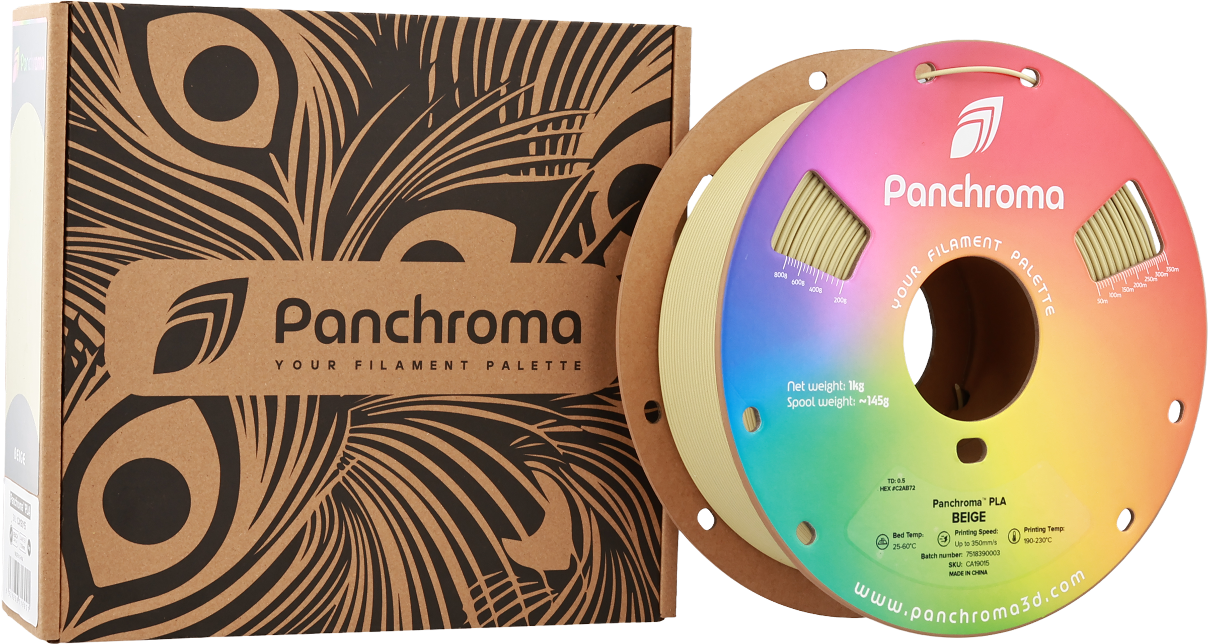 Polymaker  Panchroma™ PLA Beige, 1,75 mm / 1000 g    High-Speed Filament in Beige