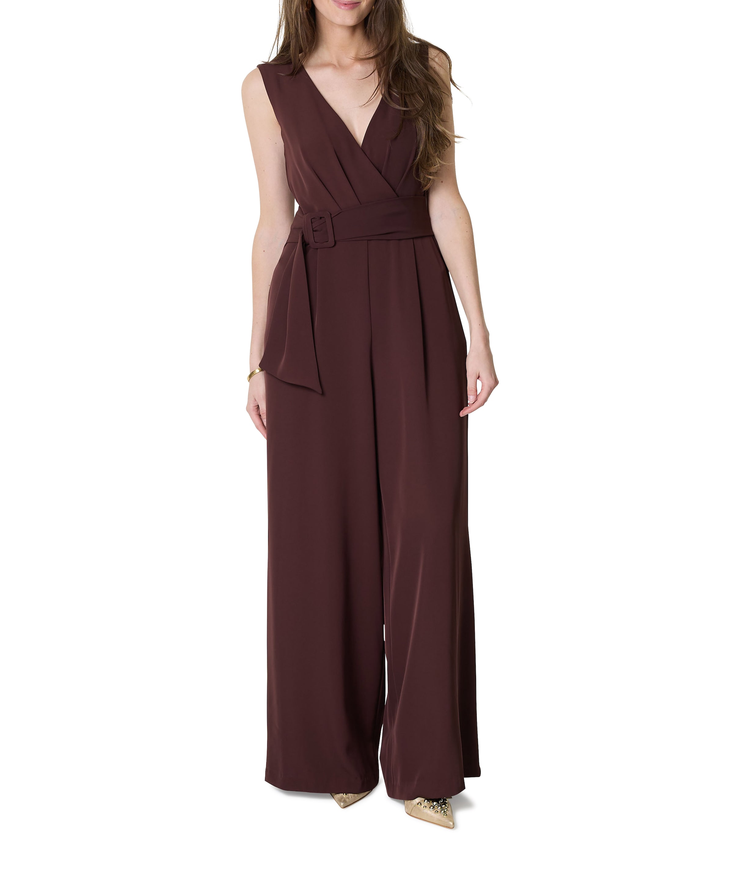 Rinascimento Diana Tula dames jumpsuit bruin
