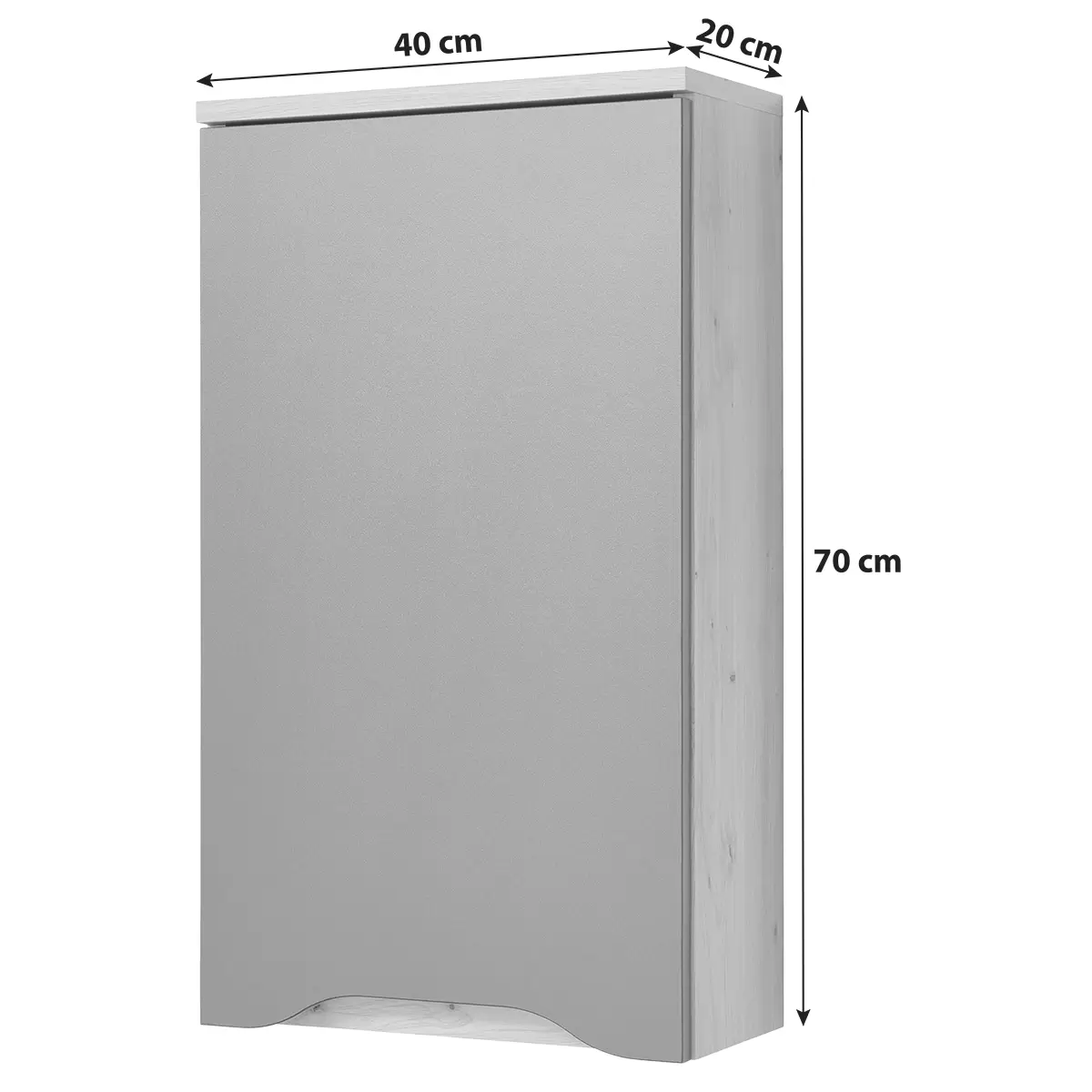 Hängeschrank Giga HGS Artisan Eiche,anthrazit