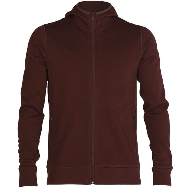 Veste polaire ICEBREAKER ELEMENTAL LS ZIP HOOD ESPRESSO