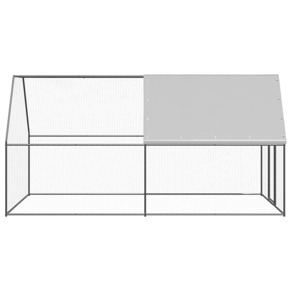 Poulailler d'extérieur 2x4x2 m acier galvanisé