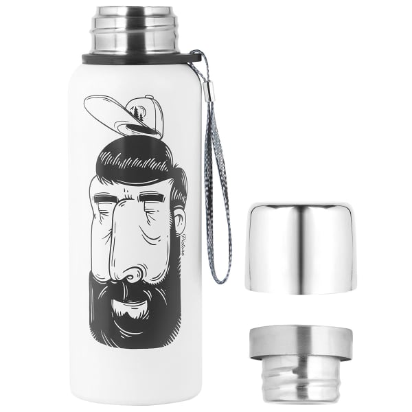 Bouteille isotherme PICTURE CAMPEI VACUUM BOTTLE WHITE