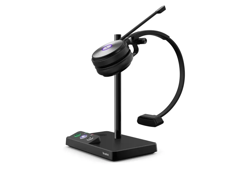 Yealink WH62 Mono - Til Microsoft Teams - headset - på øret - DECT - trådløs - Certified for Microsoft Teams