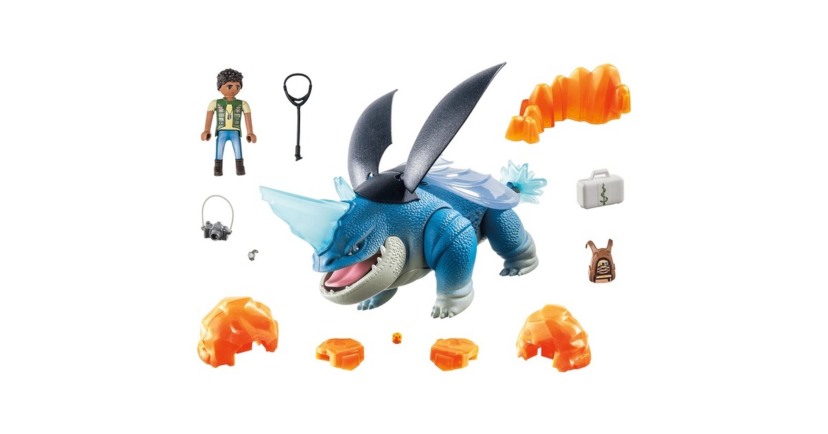 PLAYMOBILDragons: The Nine Realms - Plowhorn & D'Angelo Constructiespeelgoed  (71082)