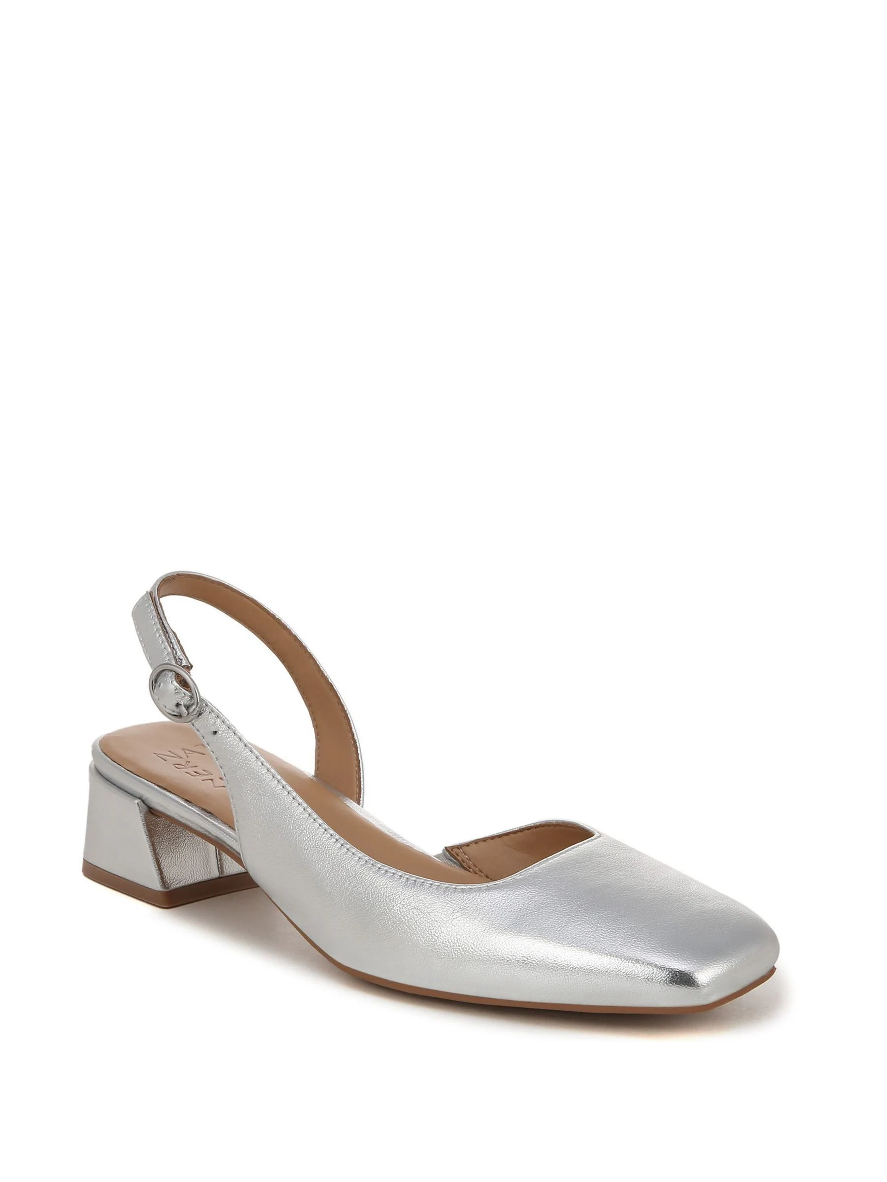 Naturalizer Zilveren Jayla Slingbacks met Wijde Pasvorm