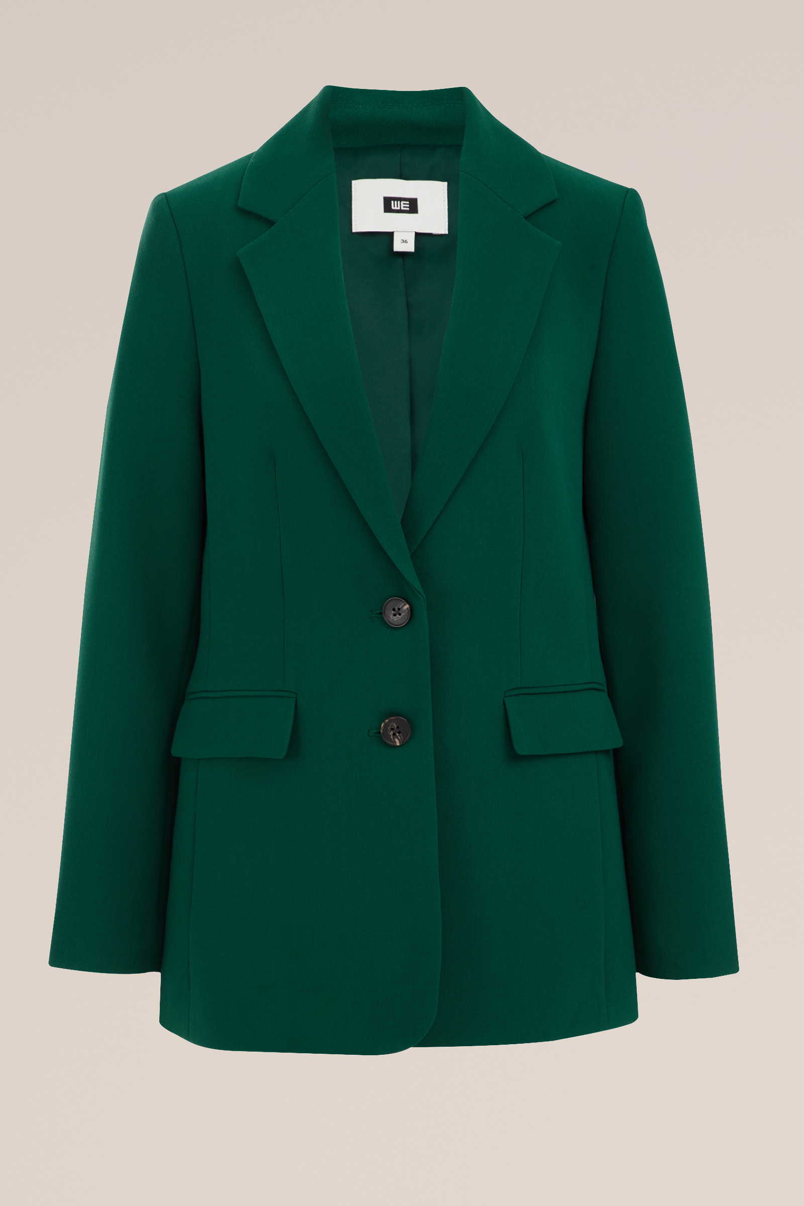 regular fit blazer WE Fashion Donkergroen