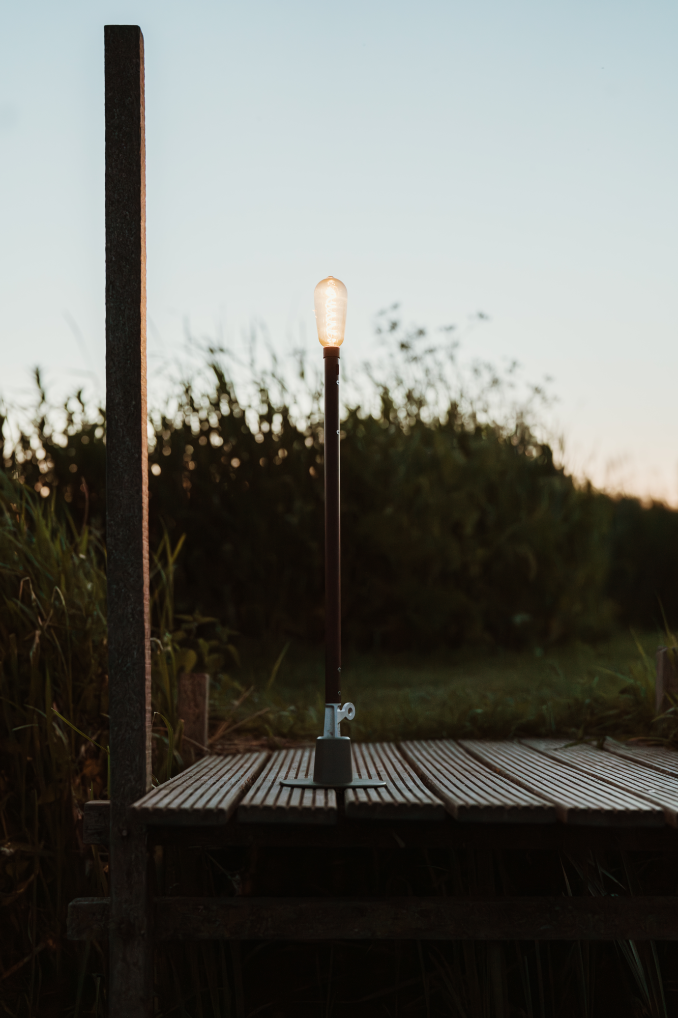 Vloerlamp Sticklight oplaadbaar LED bottle green