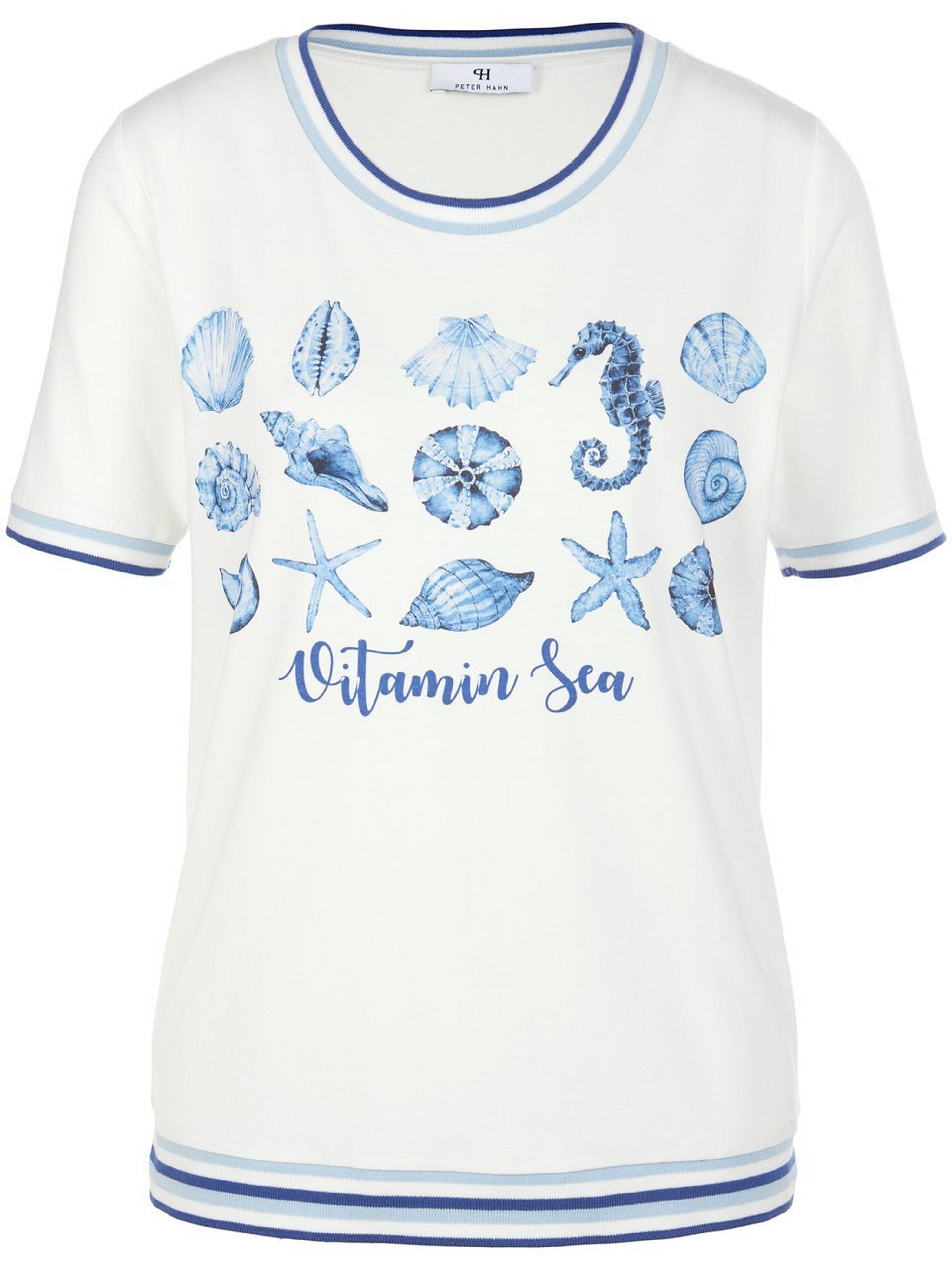 Rundhals-Shirt mit 1/2-Arm