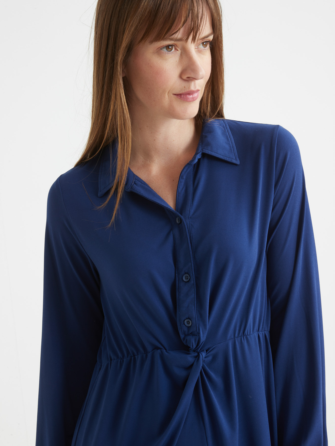 Robe chemisier en maille