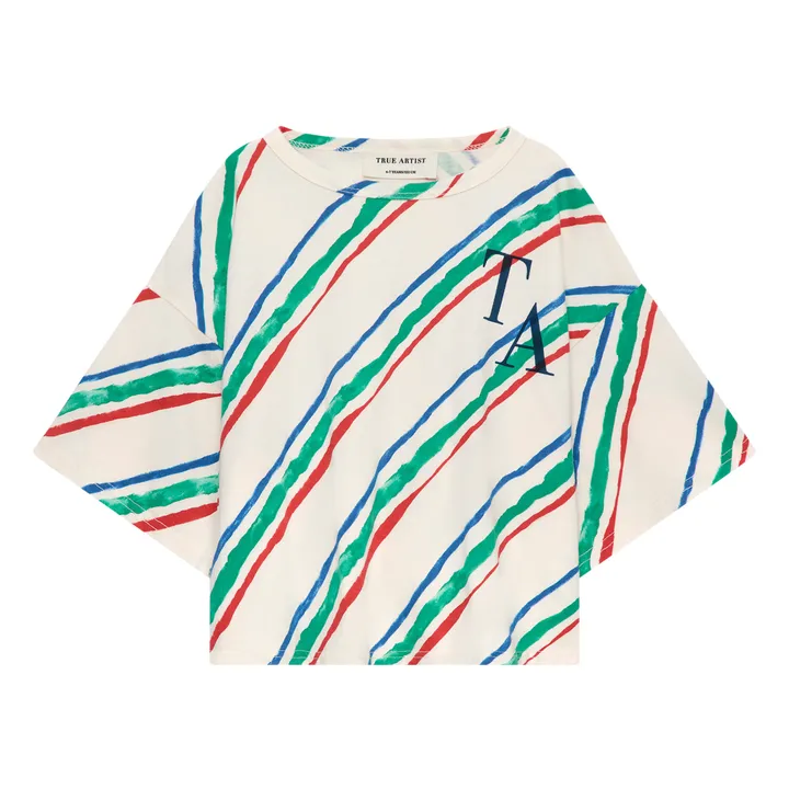 True Artist T-shirt Court Sonya Rayé | Ecru