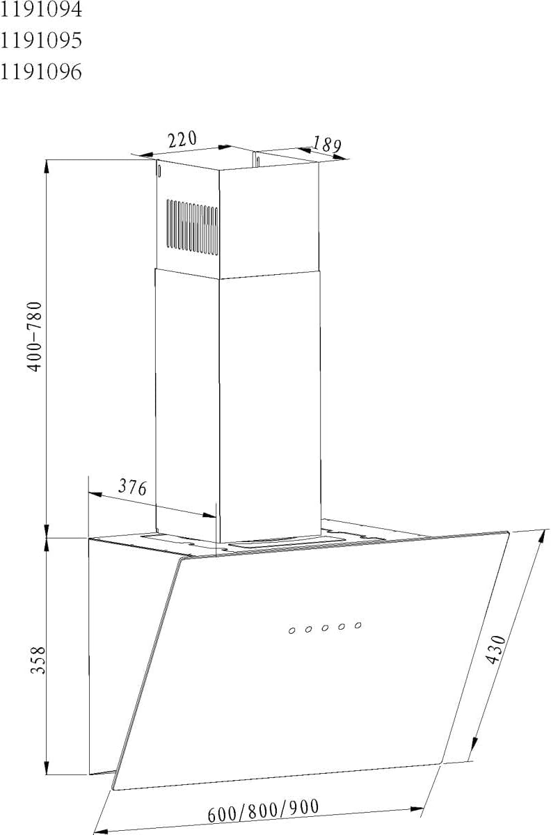AMICA KHF Kaminhaube 664 630 S