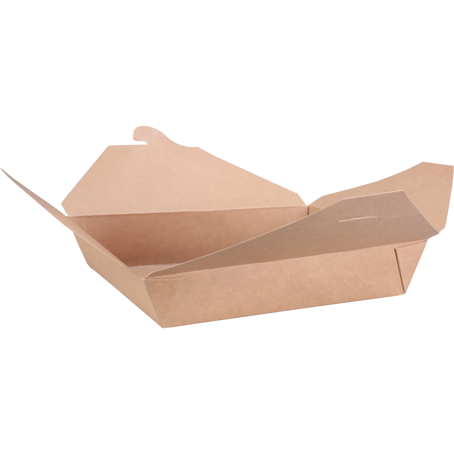 Depa Bak, Karton + PP, maaltijdbox, 215x158x48mm, bruin