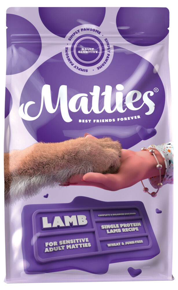 Matties Adult Sensitive - Hondenvoer - 3 Kilogram - lam
