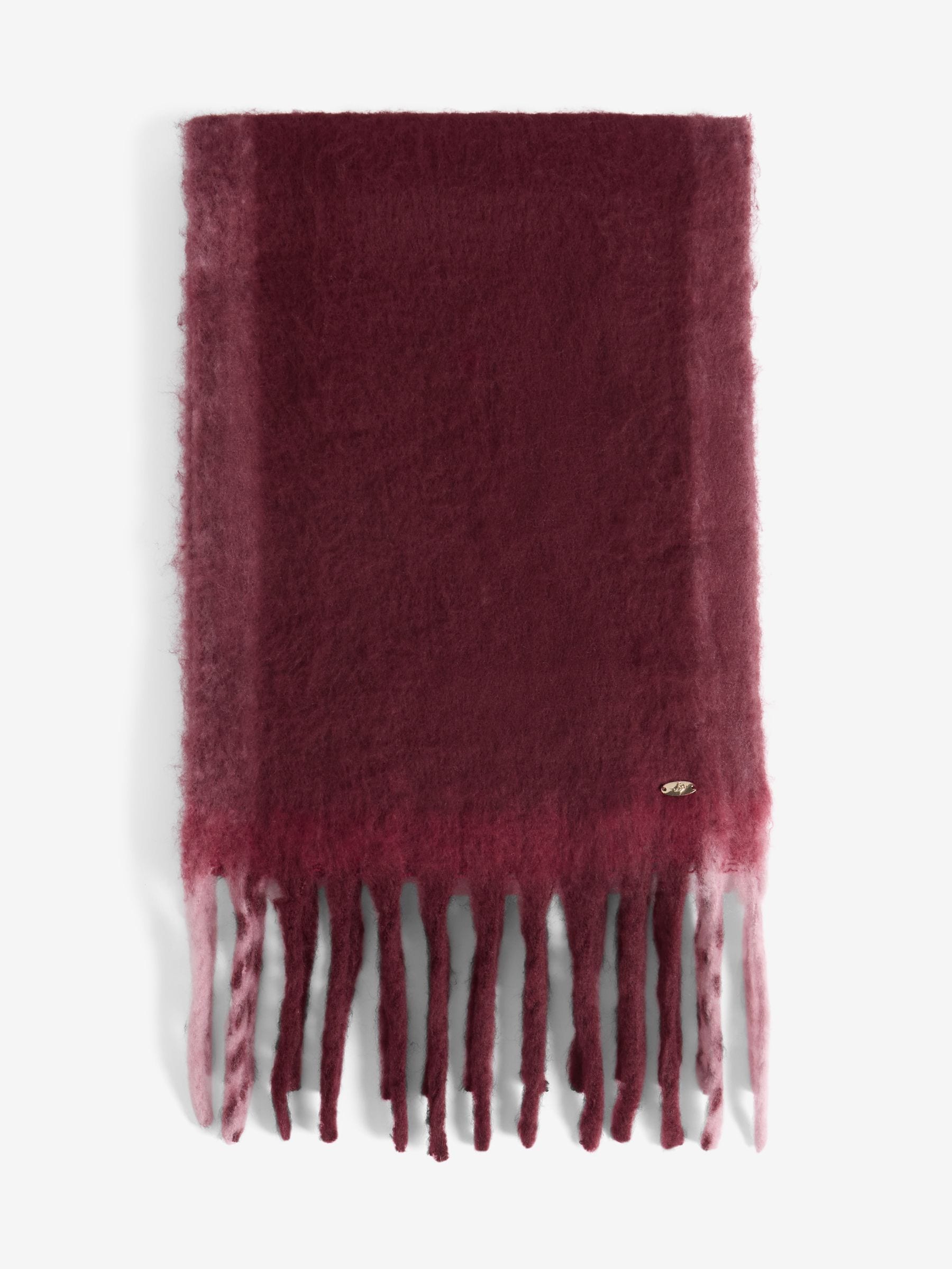 Bordeauxrood - Lipsy Cosy geborstelde sjaal