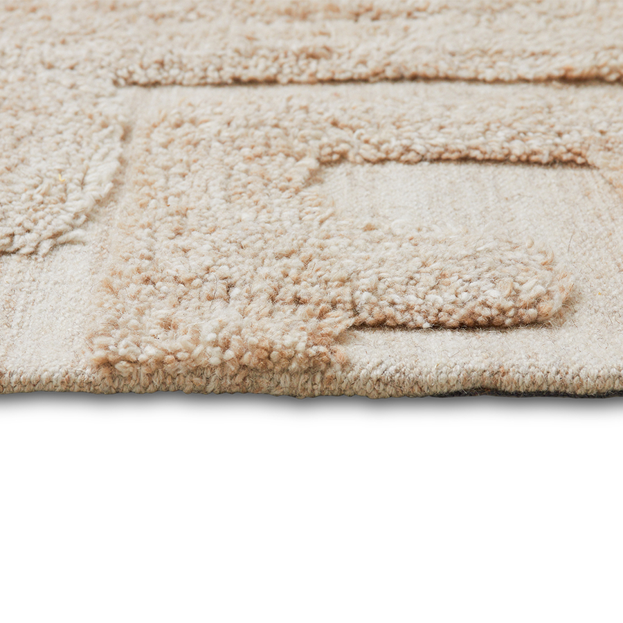 Vloerkleed Tufted Rug limestone 160x230 cm
