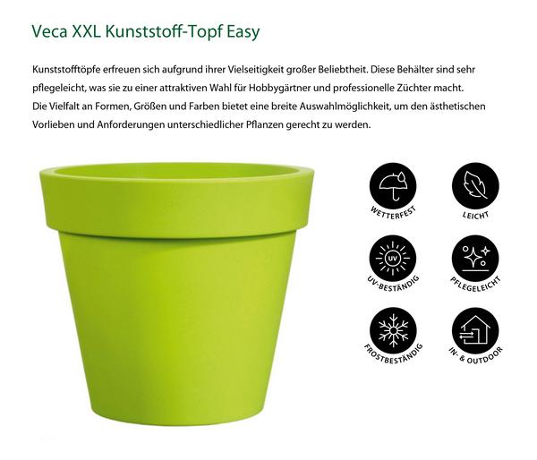Veca XXL Kunststoff-Topf Easy, rund