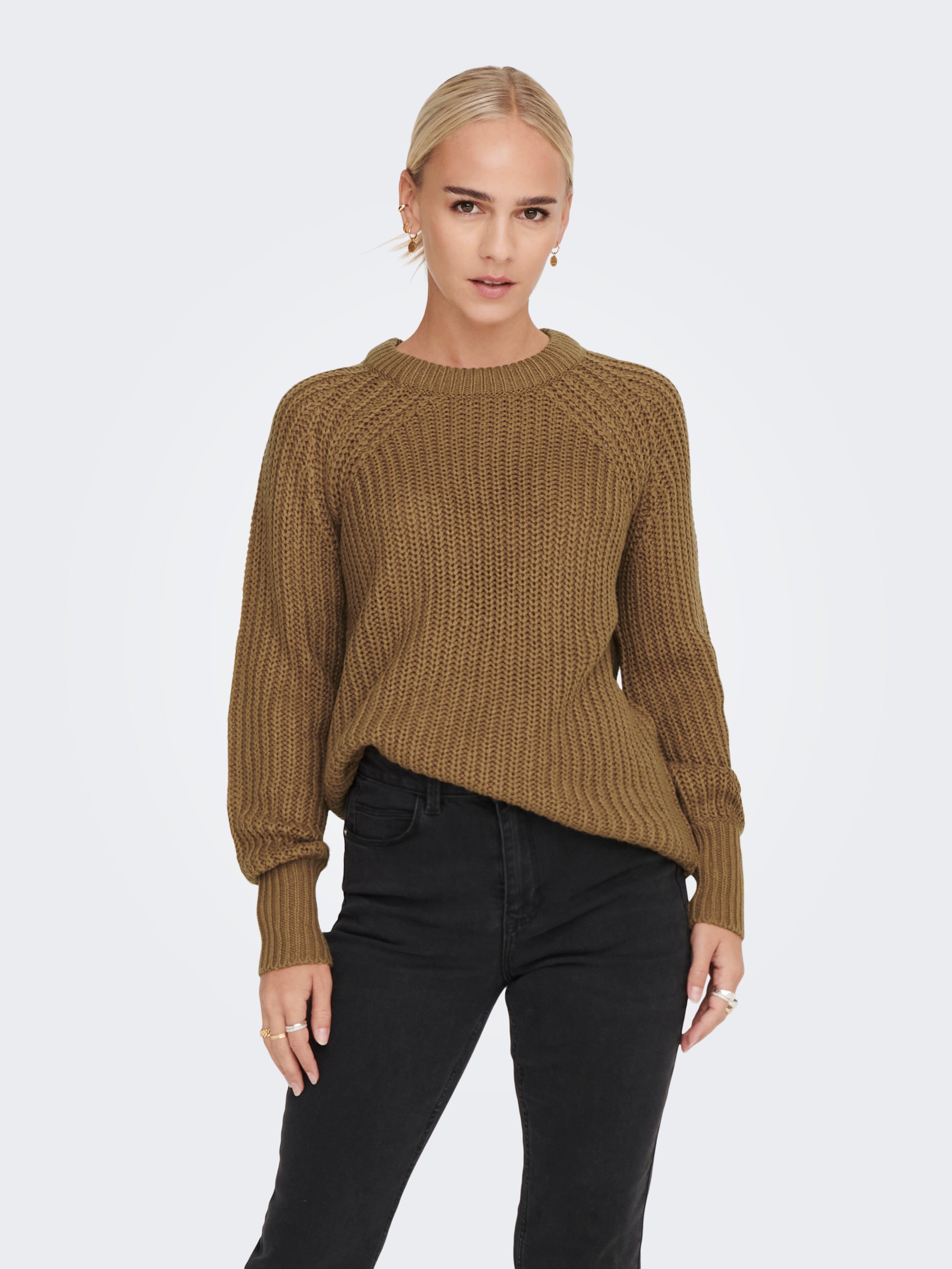 ONLNICOYA Strickpullover Toasted Coconut
