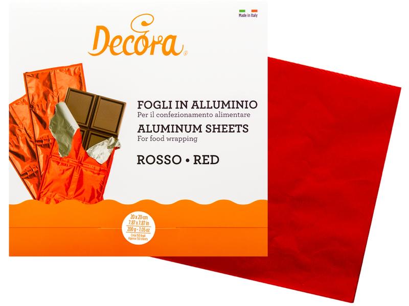 Decora Alufolie 20 cm x 0.2 m, Rot Aluminiumfolie